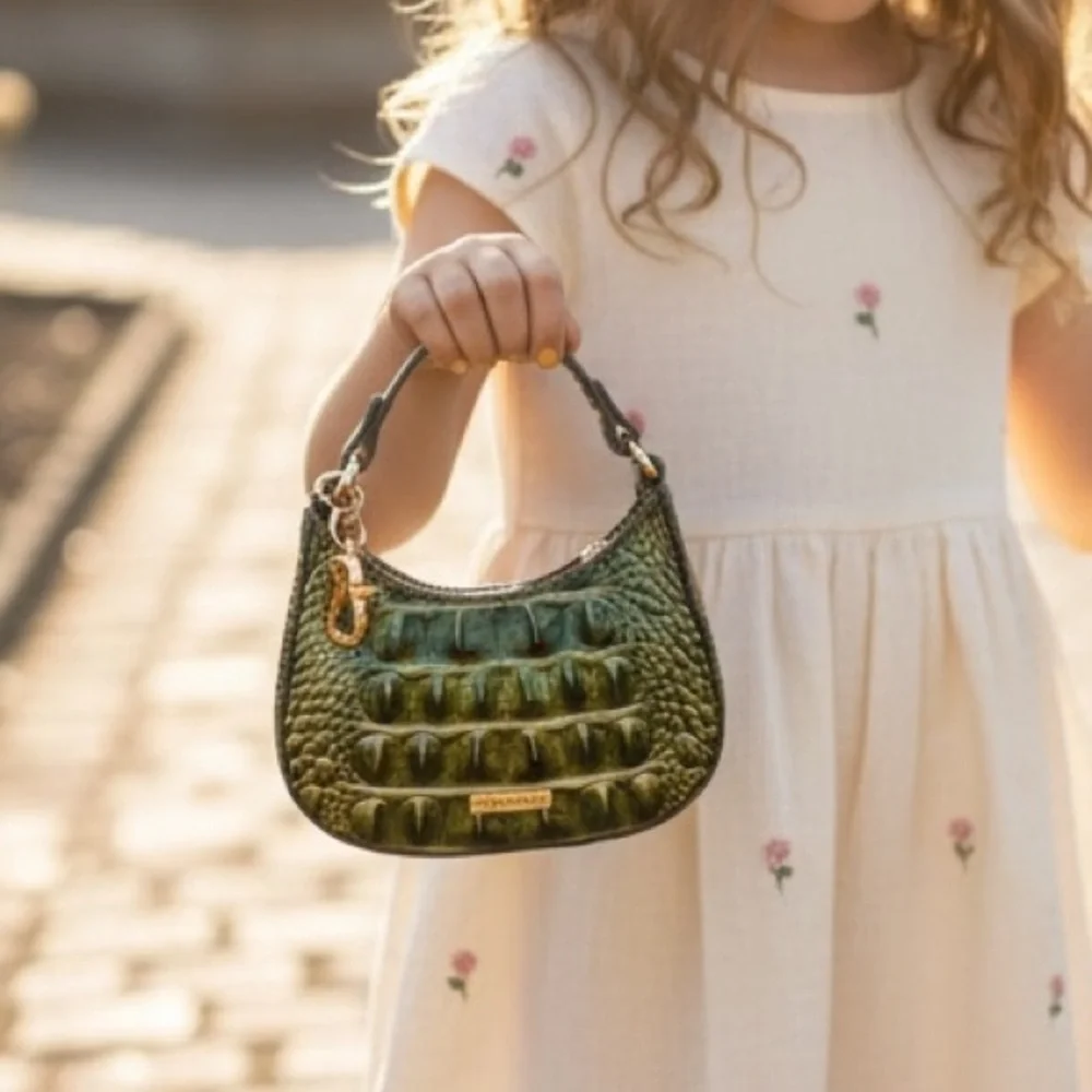 Brahmin Lollie Matcha Charm Handbag NWT
